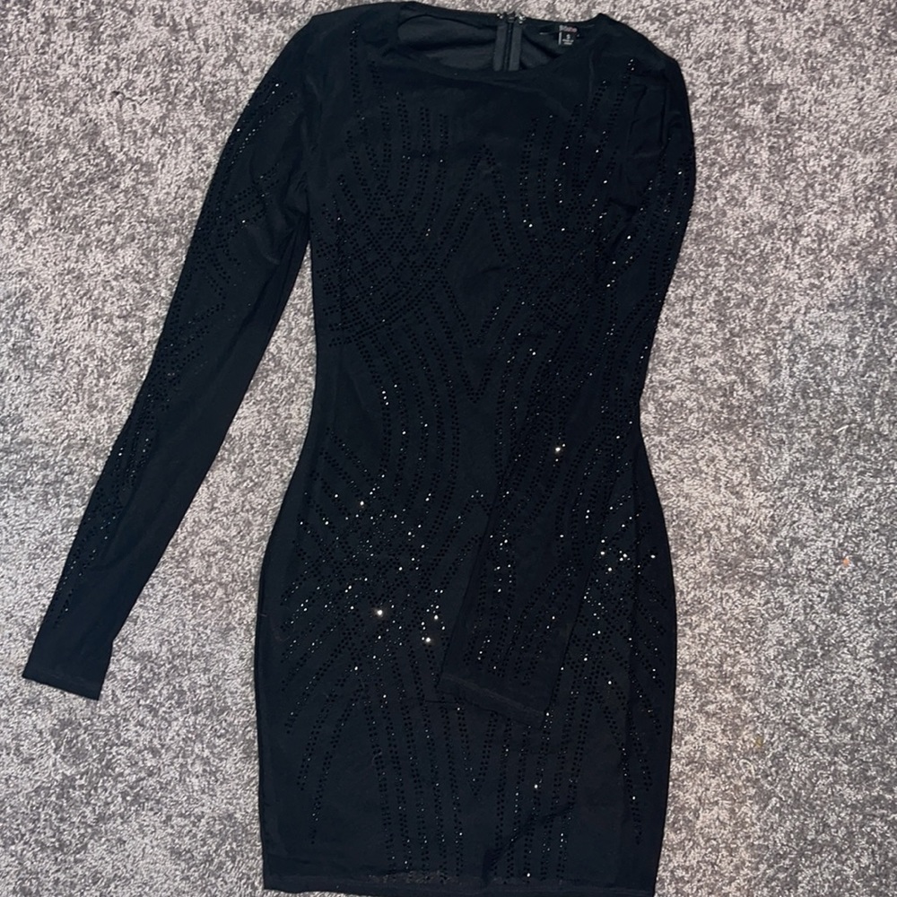 Blāshe Black Body-con Dress